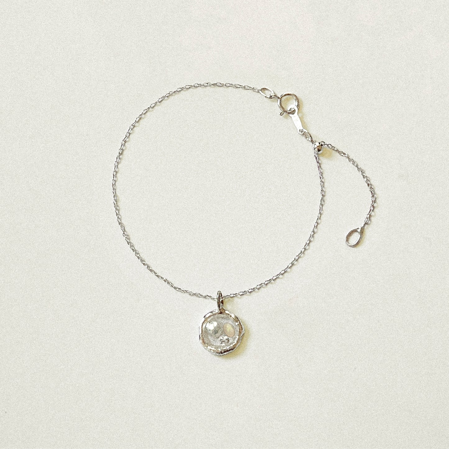 Opal, Moissanite & Pearl Bracelet