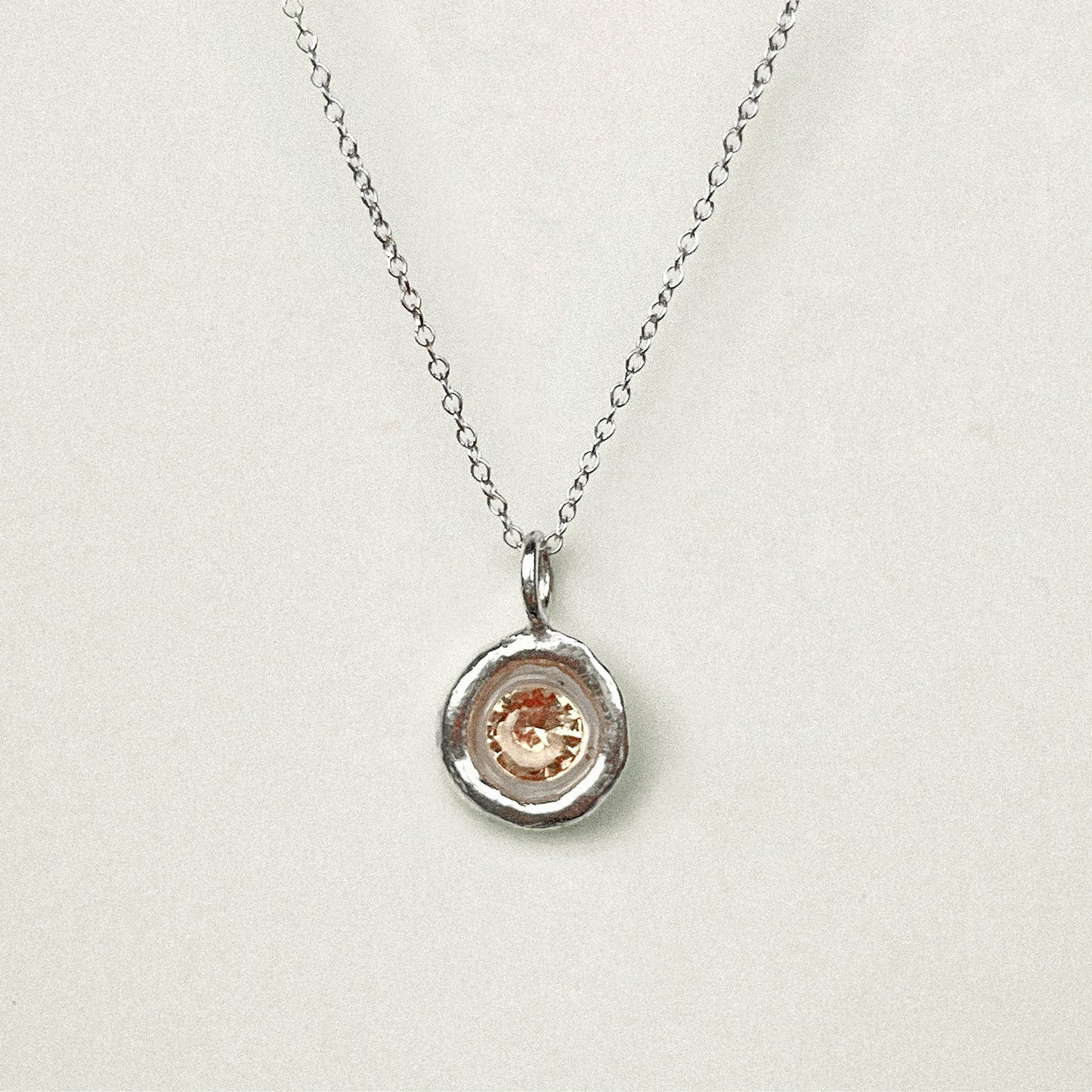 Lab Sapphire Petite Pendant