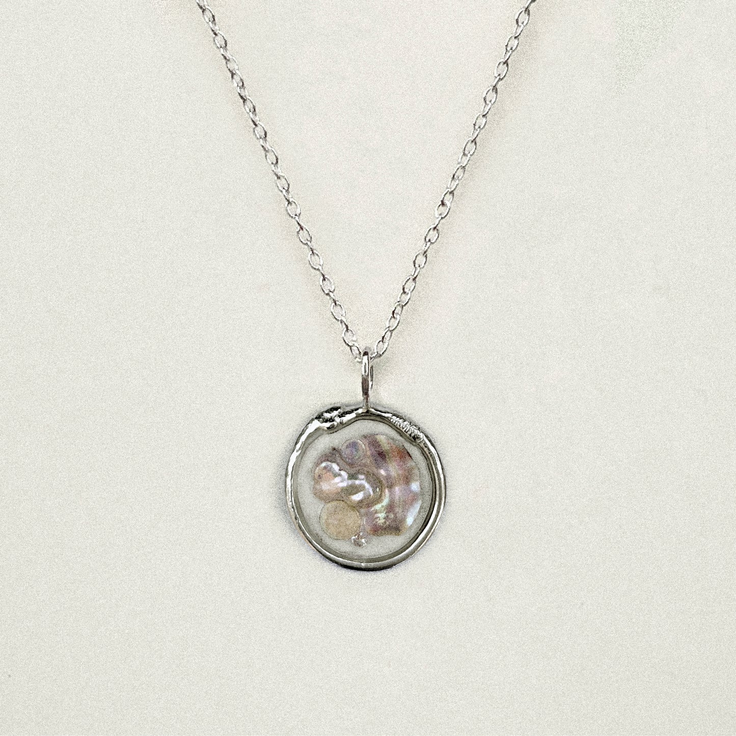 Abalone, Pearl & Opal Pendant