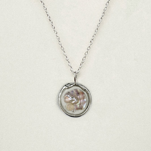 Abalone, Pearl & Opal Pendant