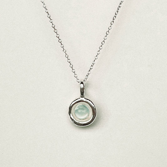 Petite Blue Chalcedony Pendant